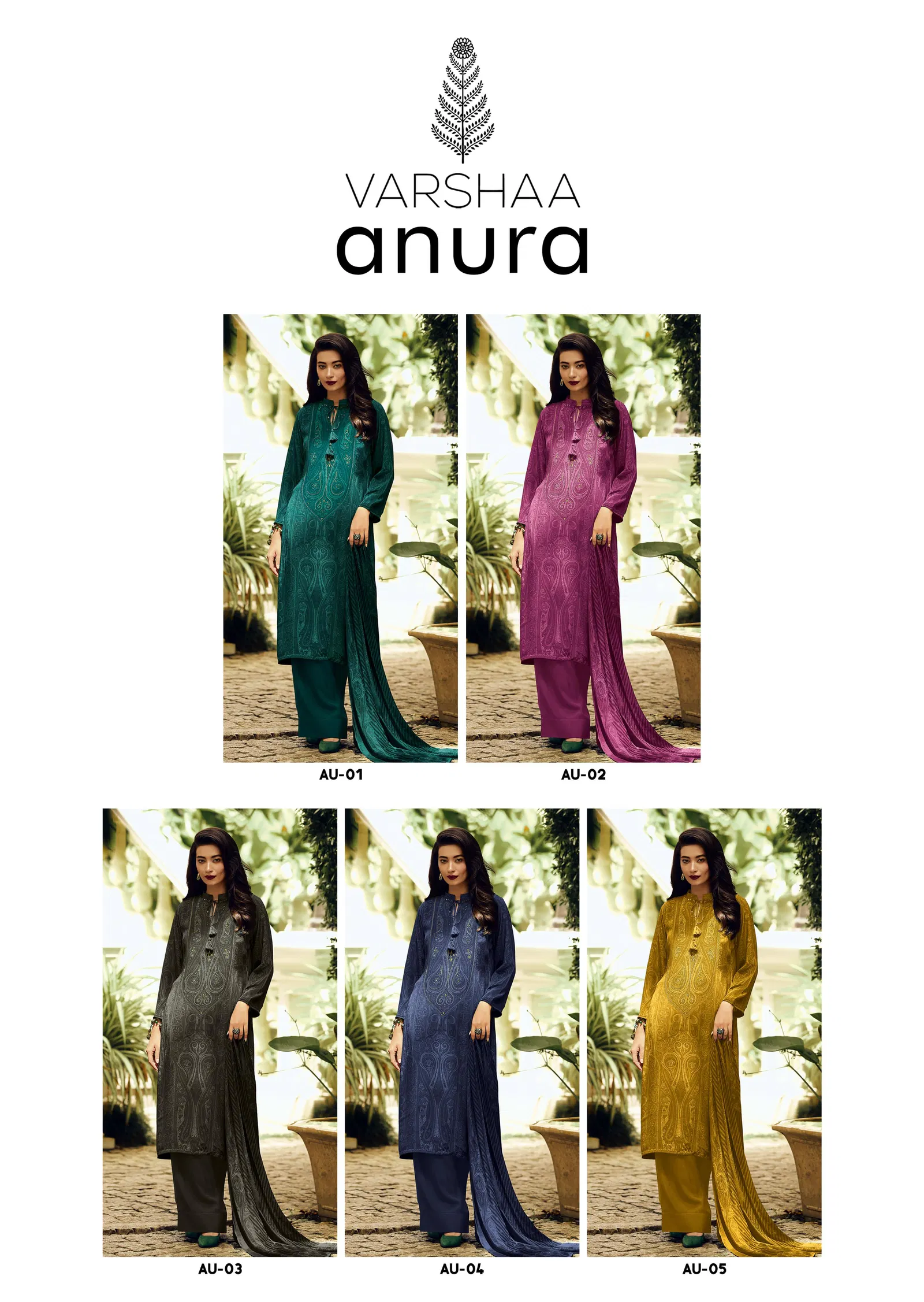 Anura By Varsha Raw Silk Digital Printed Designer Salwar Suits Orders In India